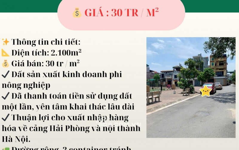  BÁN ĐẤT SẢN XUẤT KINH DOANH – KIÊU KỴ, GIA LÂM 